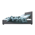 Load image into Gallery viewer, Artiss Bed Frame Double Size Gas Lift Grey TIYO
