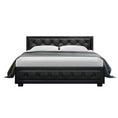 Load image into Gallery viewer, Artiss Bed Frame Queen Size Gas Lift Black TIYO
