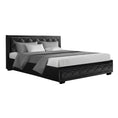 Load image into Gallery viewer, Artiss Bed Frame King Size Gas Lift Black TIYO
