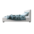 Load image into Gallery viewer, Artiss Bed Frame King Single Size Gas Lift White TIYO
