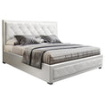 Load image into Gallery viewer, Artiss Bed Frame Queen Size Gas Lift White TIYO
