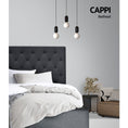 Load image into Gallery viewer, Double Size Bed Head Headboard Bedhead Fabric Frame Base CAPPI Charcoal
