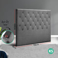 Load image into Gallery viewer, Artiss Bed Head Headboard King Single Bedhead Fabric CAPPI Grey
