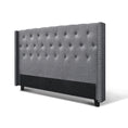 Load image into Gallery viewer, Artiss Bed Head Headboard King Size Bedhead Fabric Frame Base Grey LUCA
