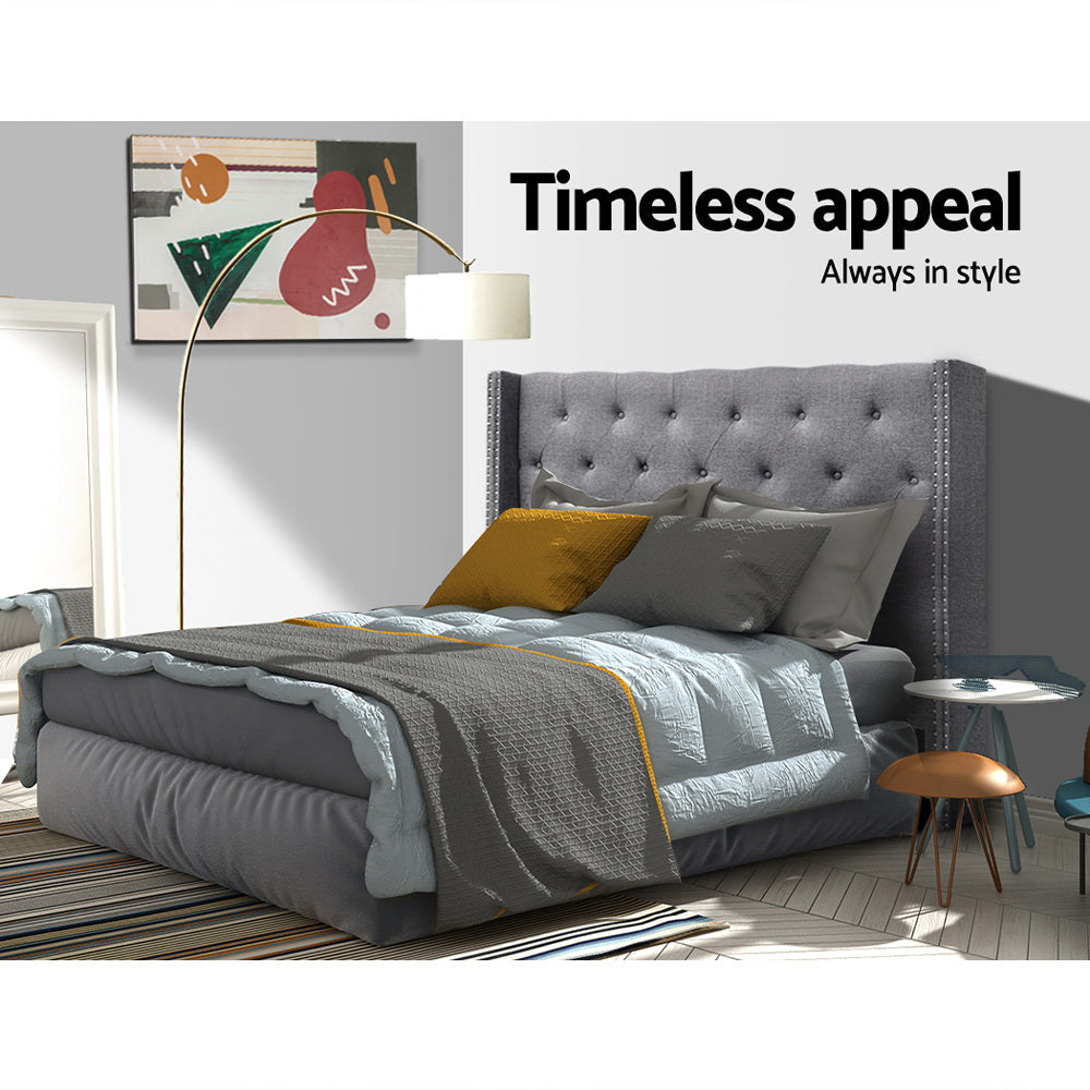 Artiss Bed Head Headboard Queen Bedhead LUCA Grey