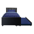 Load image into Gallery viewer, Artiss Bed Frame King Single Size Trundle Daybed Black
