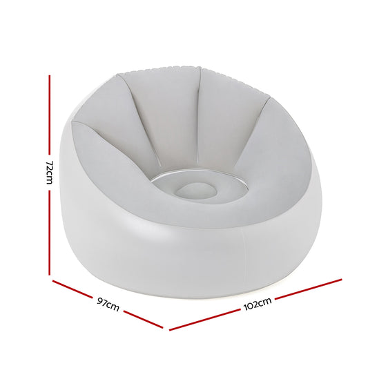 Bestway Inflatable Seat Sofa LED Light Chair Outdoor Lounge Cruiser