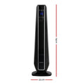 Load image into Gallery viewer, 2400W Electric Ceramic Tower Cold and Fan Heater Remote Control Portable Oscillating Black

