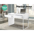 Load image into Gallery viewer, Emily Metal Desk with 2 Drawers - White
