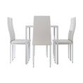 Load image into Gallery viewer, Emily Dining Chairs and Table Dining Set 6 Chair Set Of 7 Wooden Top White
