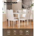 Load image into Gallery viewer, Emily Dining Chairs and Table Dining Set 6 Chair Set Of 7 Wooden Top White
