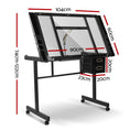 Load image into Gallery viewer, Artiss Adjustable Drawing Desk - Black and Grey
