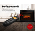 Load image into Gallery viewer, Devanti Electric Fireplace Fire Heater 2000W Black
