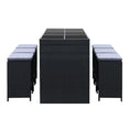 Load image into Gallery viewer, Gardeon 7 Piece Outdoor Dining Table Set - Black
