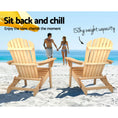 Load image into Gallery viewer, Gardeon Outdoor Chairs Furniture Beach Chair Lounge Wooden Adirondack Garden Patio
