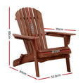 Load image into Gallery viewer, Gardeon Outdoor Furniture Beach Chair Wooden Adirondack Patio Lounge Garden
