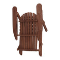 Load image into Gallery viewer, Gardeon 3PC Adirondack Outdoor Table and Chairs Wooden Foldable Beach Chair Brown
