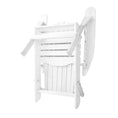 Load image into Gallery viewer, Gardeon 3 Piece Outdoor Adirondack Beach Chair and Table Set - White
