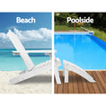 Load image into Gallery viewer, Gardeon Outdoor Sun Lounge Beach Chairs Table Setting Wooden Adirondack Patio Chair
