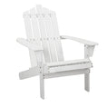 Load image into Gallery viewer, Gardeon Outdoor Sun Lounge Beach Chairs Table Setting Wooden Adirondack Patio - White
