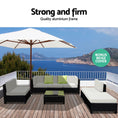 Load image into Gallery viewer, Gardeon 7PC Sofa Set Outdoor Furniture Lounge Setting Wicker Couches Garden Patio Pool
