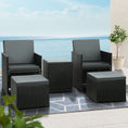 Load image into Gallery viewer, Gardeon Recliner Chairs Sun Lounge Wicker Lounger Outdoor Furniture Patio Sofa
