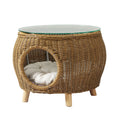 Load image into Gallery viewer, Gardeon Side Table Coffee Pet Bed Wicker Indoor Outdoor Furniture Patio Desk
