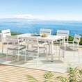 Load image into Gallery viewer, Gardeon 7 Piece Outdoor Dining Set Aluminum Table Chairs 6-seater Lounge Setting
