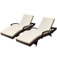 Load image into Gallery viewer, Gardeon Set of 2 Sun Lounge Outdoor Furniture Day Bed Rattan Wicker Lounger Patio
