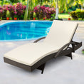 Load image into Gallery viewer, Gardeon Outdoor Sun Lounge - Grey
