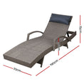 Load image into Gallery viewer, Gardeon Outdoor Sun Lounge Furniture Day Bed Wicker Pillow Sofa Set
