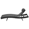 Load image into Gallery viewer, Gardeon Outdoor Wicker Sun Lounge - Black
