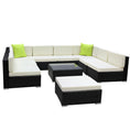 Load image into Gallery viewer, Gardeon 10PC Sofa Set with Storage Cover Outdoor Furniture Wicker
