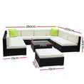 Load image into Gallery viewer, Gardeon 10PC Sofa Set with Storage Cover Outdoor Furniture Wicker
