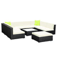 Load image into Gallery viewer, Gardeon 10PC Sofa Set with Storage Cover Outdoor Furniture Wicker
