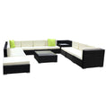 Load image into Gallery viewer, Gardeon 12PC Sofa Set with Storage Cover Outdoor Furniture Wicker
