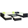 Load image into Gallery viewer, Gardeon 13PC Sofa Set with Storage Cover Outdoor Furniture Wicker
