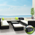 Load image into Gallery viewer, Gardeon 13PC Sofa Set with Storage Cover Outdoor Furniture Wicker
