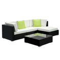 Load image into Gallery viewer, Gardeon 5PC Outdoor Furniture Sofa Set Wicker Garden Patio Pool Lounge
