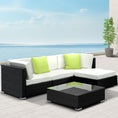 Load image into Gallery viewer, Gardeon 5PC Outdoor Furniture Sofa Set Wicker Garden Patio Pool Lounge
