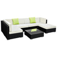 Load image into Gallery viewer, Gardeon 7PC Outdoor Furniture Sofa Set Wicker Garden Patio Pool Lounge
