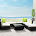 Load image into Gallery viewer, Gardeon 8PC Outdoor Furniture Sofa Set Wicker Garden Patio Pool Lounge
