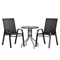 Load image into Gallery viewer, Gardeon Outdoor Furniture 3PC Table and chairs Stackable Bistro Set Patio Coffee
