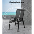 Load image into Gallery viewer, Gardeon 2X Outdoor Stackable Chairs Lounge Chair Bistro Set Patio Furniture
