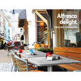 Load image into Gallery viewer, Bar Table Outdoor Furniture Adjustable Aluminium Pub Cafe Indoor Square Gardeon

