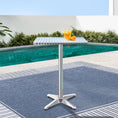 Load image into Gallery viewer, Bar Table Outdoor Furniture Adjustable Aluminium Pub Cafe Indoor Square Gardeon
