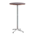 Load image into Gallery viewer, Outdoor Bar Table Furniture Wooden Cafe Table Aluminium Adjustable Round Gardeon
