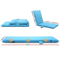Load image into Gallery viewer, Artiss Adjustable Beach Sun Pool Lounger - Blue
