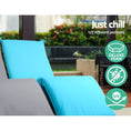 Load image into Gallery viewer, Artiss Adjustable Beach Sun Pool Lounger - Blue
