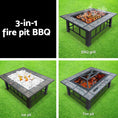 Load image into Gallery viewer, 3 in 1 Fire Pit BBQ Grill Table Ice Tray Heater Outdoors

